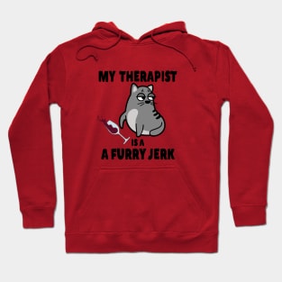 My Therapist Is A Furry Jerk Hoodie